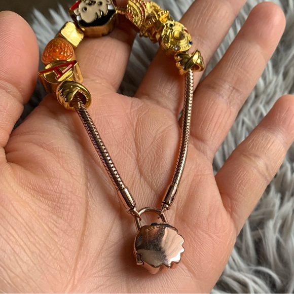 Retired Pandora Carrier Heraldic Amethyst Padlock Bracelet Doctor Strange Charms - Picture 13 of 15